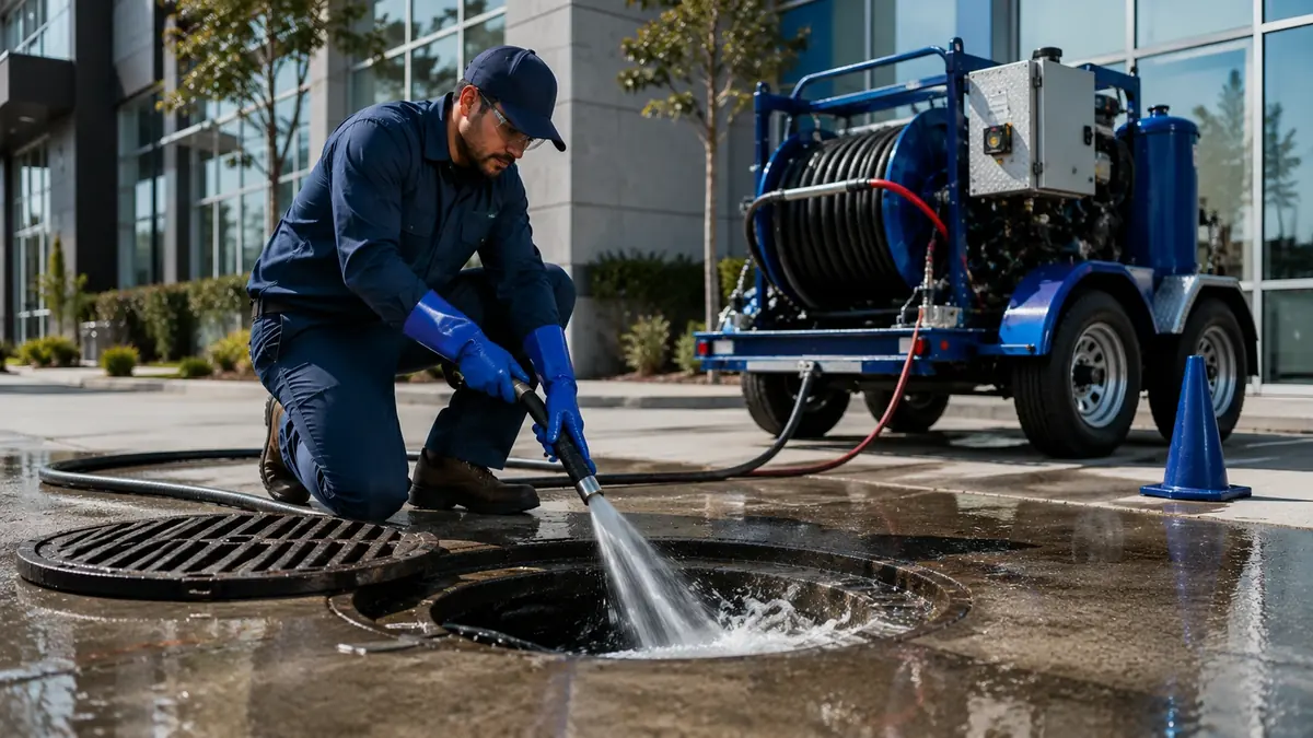 Commercial Hydro Jet Drain Cleaning in Canyon