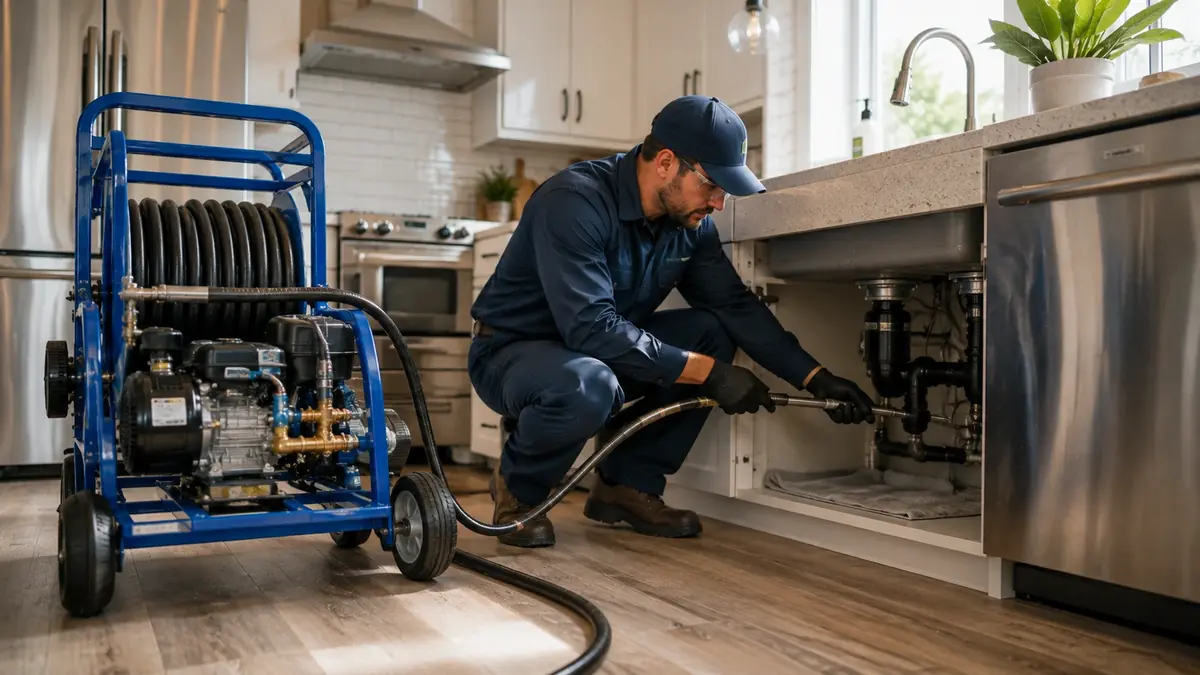 Kitchen Drain Hydro Jetting in Canyon
