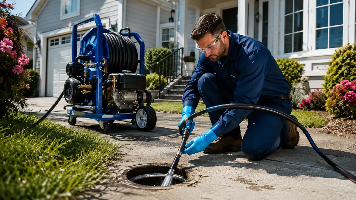 Residential Hydro Jet Drain Cleaning in Canyon